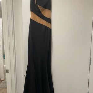Norma Kamali Mio Black long Pencil dress XS